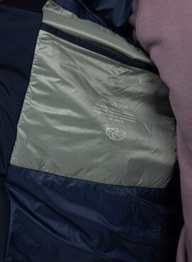 Abrigo acolchado El Ganso azul marino para hombre