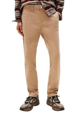 Pantalón Tommy Jeans Austin camel para hombre