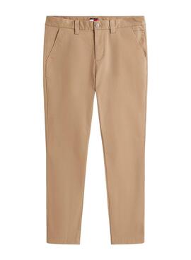 Pantalón Tommy Jeans Austin camel para hombre