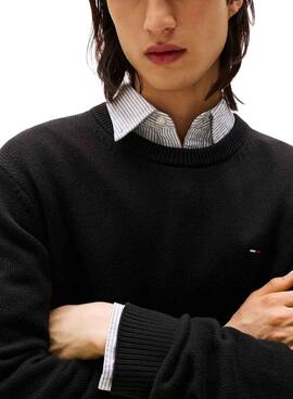 Jersey Tommy Jeans Slim negro para hombre