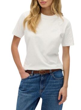 Camiseta Superdry Essential logo blanco para mujer
