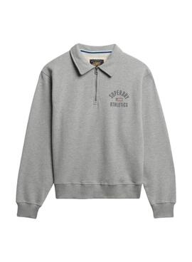 Sudadera Superdry Athletic gris para mujer