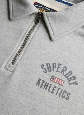 Sudadera Superdry Athletic gris para mujer