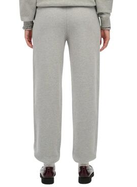 Jogger Superdry Athletic gris para mujer