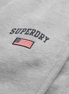 Jogger Superdry Athletic gris para mujer