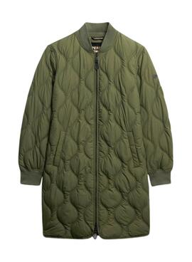 Parka Superdry Quilted verde para mujer