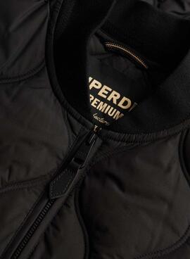 Cazadora Superdry Quilted negro para mujer
