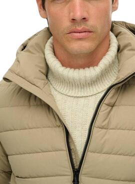 Cazadora acolchada Superdry Fuji beige para hombre