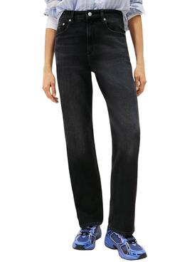 Pantalón vaquero Tommy Jeans Layla negro para mujer