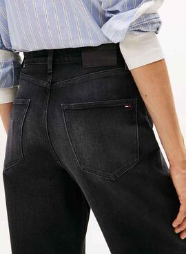 Pantalón vaquero Tommy Jeans Layla negro para mujer