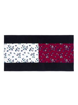 Toalla Tommy Hilfiger Flower Azul Marino