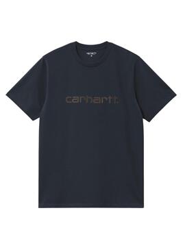 Camiseta Carhartt Script azul marino para hombre