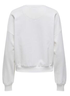 Sudadera Only Tammie blanco para mujer