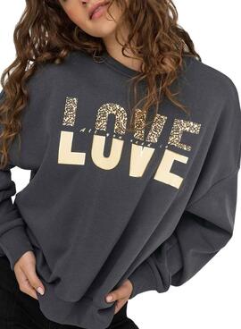 Sudadera Only Tammie gris para mujer