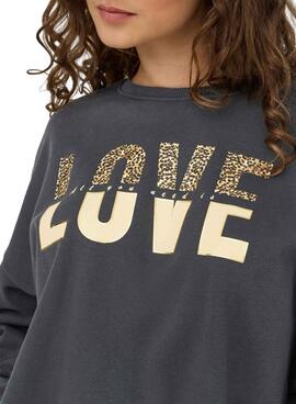 Sudadera Only Tammie gris para mujer
