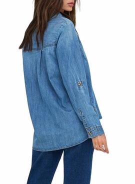 Camisa Only Yasmin denim ligero para mujer