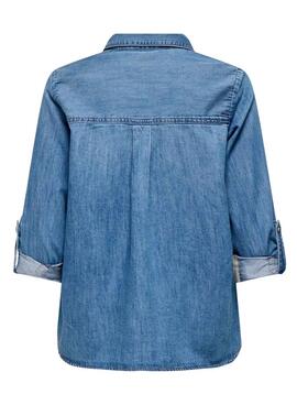 Camisa Only Yasmin denim ligero para mujer