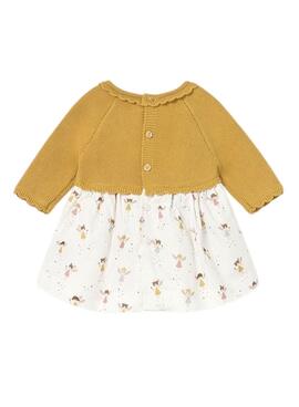 Vestido Mayoral tricot estampado para bebé