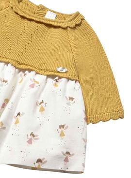 Vestido Mayoral tricot estampado para bebé