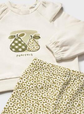 Conjunto Mayoral legging estampado y sudadera bebé
