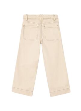 Pantalón Mayoral sarga beige para niña