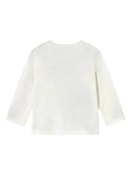 Camiseta Mayoral interactiva tractor blanco bebé
