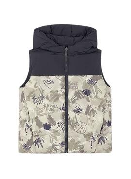 Chaleco Mayoral reversible gris para niño