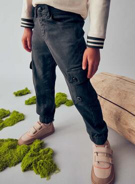 Pantalón Mayoral cargo gris para niño