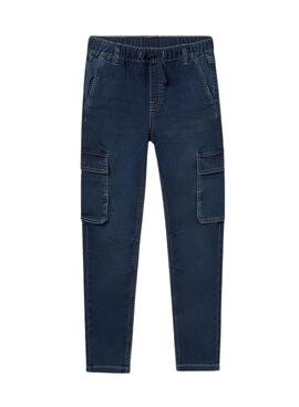 Pantalón Mayoral soft denim jogger oscuro niño