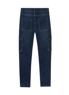 Pantalón Mayoral soft denim jogger oscuro niño