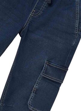 Pantalón Mayoral soft denim jogger oscuro niño