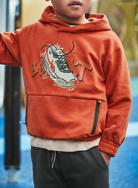 Chándal Mayoral serigrafía naranja para niño