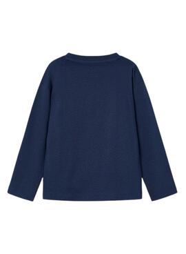 Camiseta Mayoral letras marino para niño