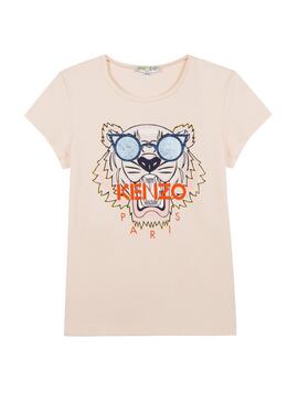 Camiseta Kenzo Tiger Rosa Niña