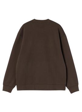 Sudadera Carhartt Script marrón para mujer