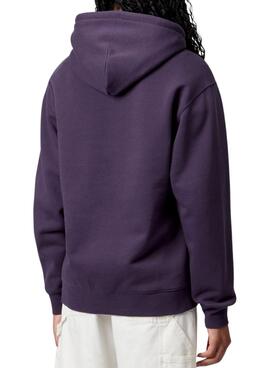 Sudadera con capucha Carhartt violeta para mujer