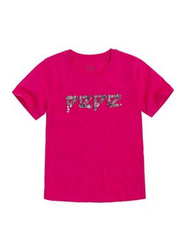 Camiseta Pepe Jeans Flavia Rosa Fucsia Mujer