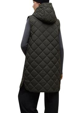 Abrigo Ecoalf Hyden dos piezas verde para mujer