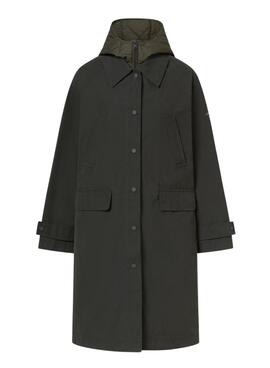 Abrigo Ecoalf Hyden dos piezas verde para mujer