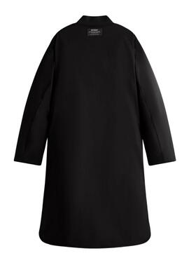 Abrigo Ecoalf Tiago reversible negro para mujer