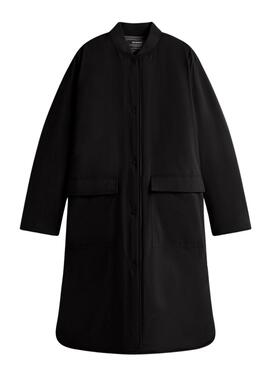 Abrigo Ecoalf Tiago reversible negro para mujer