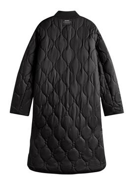 Abrigo Ecoalf Tiago reversible negro para mujer