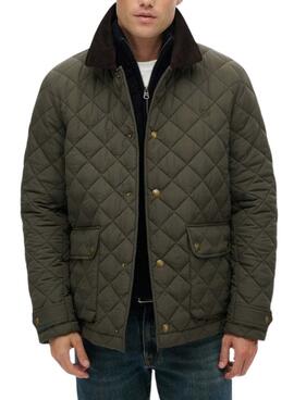 Cazadora Superdry Quilted verde para hombre