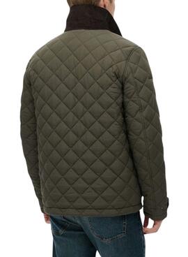 Cazadora Superdry Quilted verde para hombre