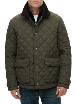 Cazadora Superdry Quilted verde para hombre