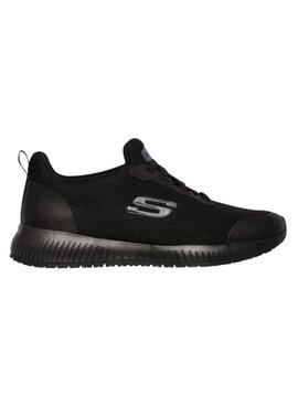 Zapatillas Skechers Squad antideslizantes negro para mujer