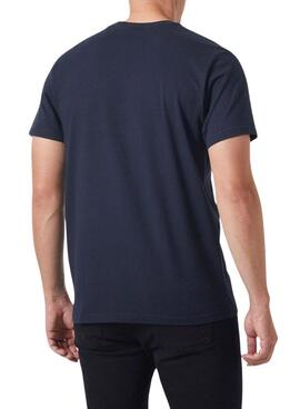 Camiseta Helly Hansen Box azul marino para hombre