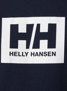 Camiseta Helly Hansen Box azul marino para hombre