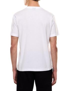 Camiseta Emporio Armani EA7 logo blanco para hombre