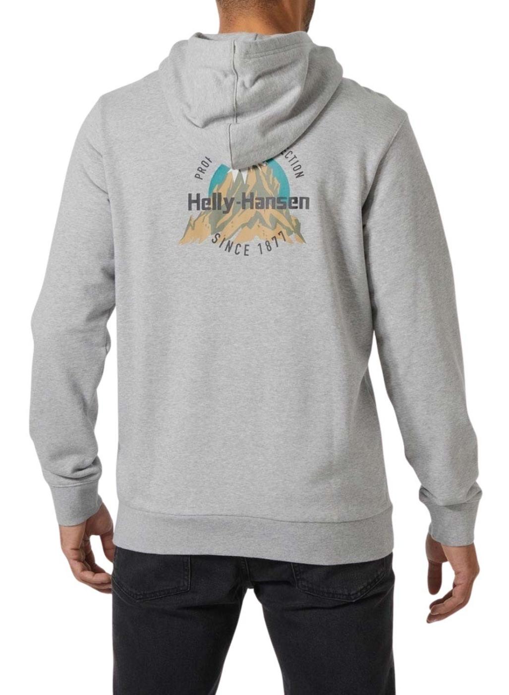 Sudadera Helly Hansen Core Graphic gris para hombre